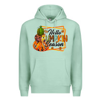 Seafoam hello pumpkin season Premium Hoodie - RacoonDesign