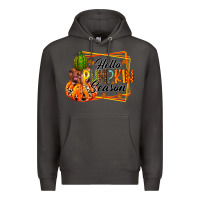 Smoke hello pumpkin season Premium Hoodie - RacoonDesign
