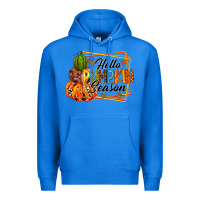 True Royal hello pumpkin season Premium Hoodie - RacoonDesign