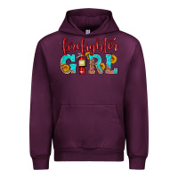 Mauve Wine firefighter son girl Urban Hoodie - HRA Design Shop