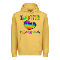 Antique Gold love always wins Premium Hoodie - HRA Design Shop