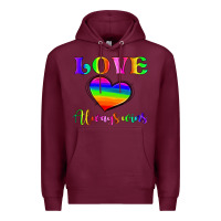 Burgundy love always wins Premium Hoodie - HRA Design Shop