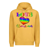 Mustard love always wins Premium Hoodie - HRA Design Shop