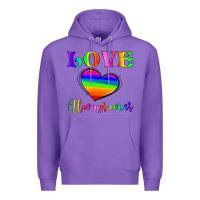 Purple love always wins Premium Hoodie - HRA Design Shop