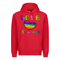 Red love always wins Premium Hoodie - HRA Design Shop