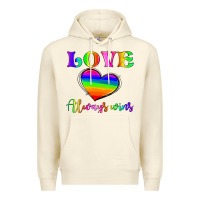 Sandshell love always wins Premium Hoodie - HRA Design Shop