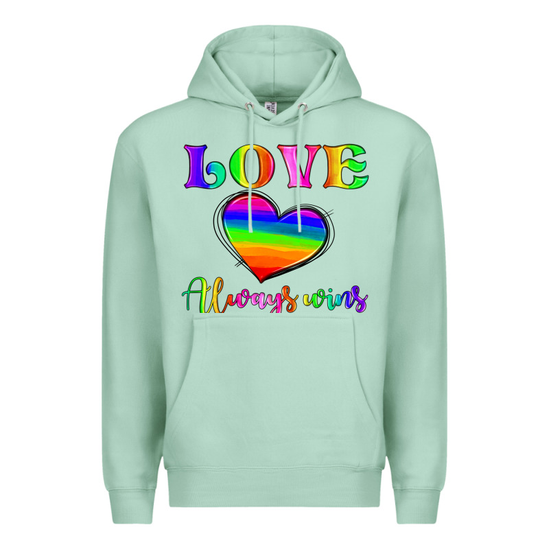 Love Always Wins Premium Hoodie by HRA Design Shop | Teevron