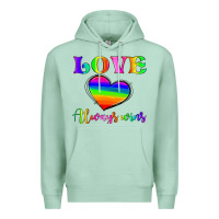 Seafoam love always wins Premium Hoodie - HRA Design Shop