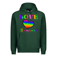 Sports Green love always wins Premium Hoodie - HRA Design Shop