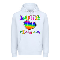 White love always wins Premium Hoodie - HRA Design Shop