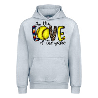 Heather Grey for the love of the game softball Urban Hoodie - CowhideDigitalArt