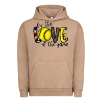 Pigment Burro for the love of the game softball Urban Hoodie - CowhideDigitalArt