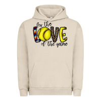 Pigment French Oak for the love of the game softball Urban Hoodie - CowhideDigitalArt
