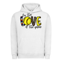 Pigment Lunar Rock for the love of the game softball Urban Hoodie - CowhideDigitalArt