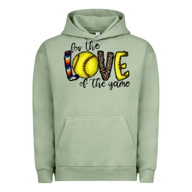 For The Love Of The Game Softball Urban Hoodie by CowhideDigitalArt | Teevron