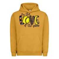 Pigment Peanut Butter for the love of the game softball Urban Hoodie - CowhideDigitalArt