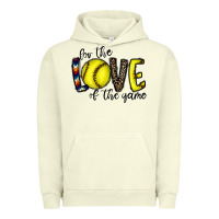 Pigment Pistachio for the love of the game softball Urban Hoodie - CowhideDigitalArt
