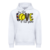 White for the love of the game softball Urban Hoodie - CowhideDigitalArt