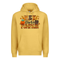Antique Gold hey there pumpkin Premium Hoodie - RacoonDesign