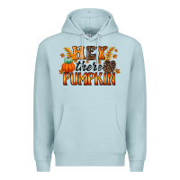 Blue Mist hey there pumpkin Premium Hoodie - RacoonDesign