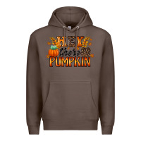 Coffee hey there pumpkin Premium Hoodie - RacoonDesign