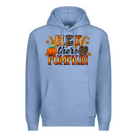 Colony Blue hey there pumpkin Premium Hoodie - RacoonDesign