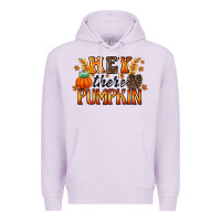 Lilac hey there pumpkin Premium Hoodie - RacoonDesign