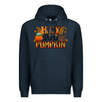 Navy hey there pumpkin Premium Hoodie - RacoonDesign