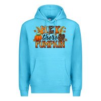 Ocean Blue hey there pumpkin Premium Hoodie - RacoonDesign
