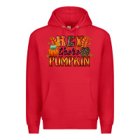 Red hey there pumpkin Premium Hoodie - RacoonDesign