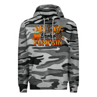Slate Camo hey there pumpkin Premium Hoodie - RacoonDesign