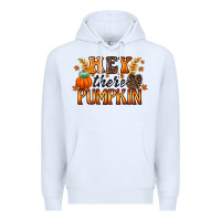 White hey there pumpkin Premium Hoodie - RacoonDesign