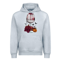 Heather Grey halloween roses wine Urban Hoodie - FaDigitalArtStudio