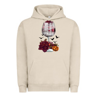 Pigment French Oak halloween roses wine Urban Hoodie - FaDigitalArtStudio