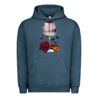 Pigment Midnight Navy halloween roses wine Urban Hoodie - FaDigitalArtStudio