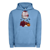 Pigment Pebble Blue halloween roses wine Urban Hoodie - FaDigitalArtStudio