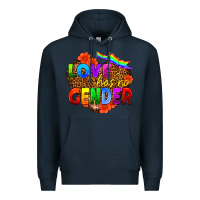 Navy love has no gender Premium Hoodie - HRA Design Shop