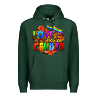 Sports Green love has no gender Premium Hoodie - HRA Design Shop