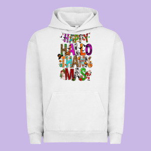 Happy Hallothankmas Urban Hoodie Designed By Fadigitalartstudio