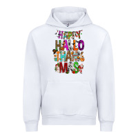 White happy hallothankmas Urban Hoodie - FaDigitalArtStudio