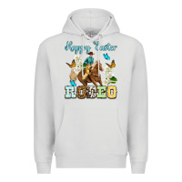 Dove Grey Happy Easter rodeo Premium Hoodie - OliviaCreatesArt