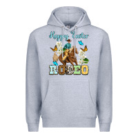 Heather Grey Happy Easter rodeo Premium Hoodie - OliviaCreatesArt