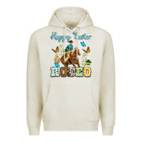 Oatmeal Heather Happy Easter rodeo Premium Hoodie - OliviaCreatesArt