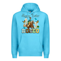 Ocean Blue Happy Easter rodeo Premium Hoodie - OliviaCreatesArt