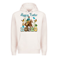 Pale Pink Happy Easter rodeo Premium Hoodie - OliviaCreatesArt