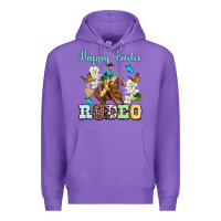 Purple Happy Easter rodeo Premium Hoodie - OliviaCreatesArt