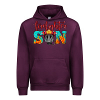Mauve Wine firefighter son boy Urban Hoodie - HRA Design Shop