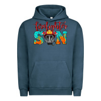 Pigment Midnight Navy firefighter son boy Urban Hoodie - HRA Design Shop