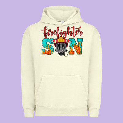 Firefighter Son Boy Urban Hoodie Designed By Hra Design Shop