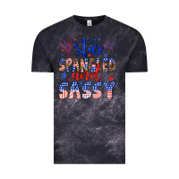 Cloud Black star spangled and sassy Vintage Tee - Artiststas